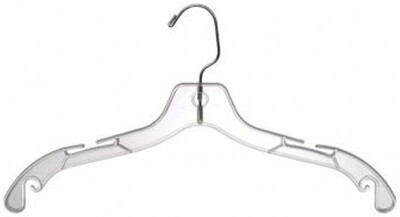 Plastic Top Hangers: $2.50