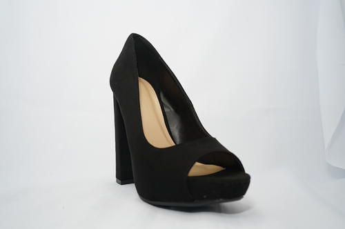  Chunky Heel Suede Shoes: $50.00