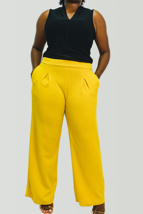 Wide-Leg Pant With Pleat Detail: $79.99