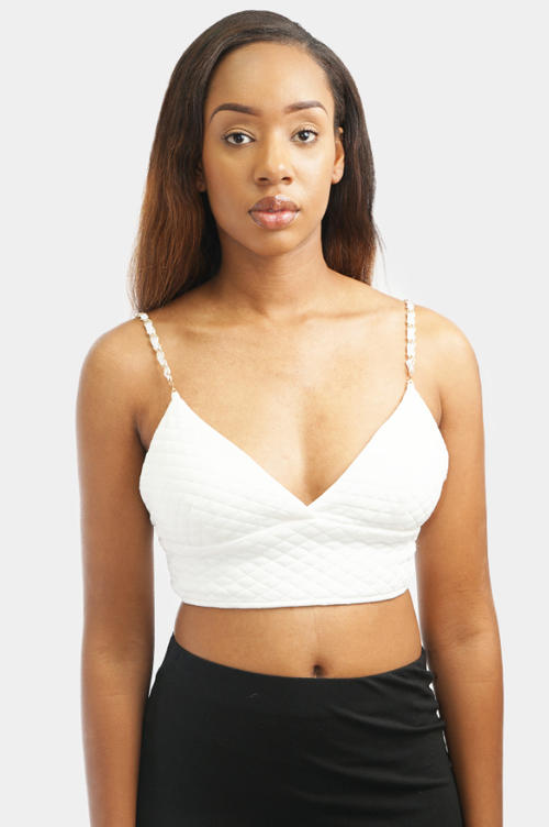 CHAON REACTION WHITE CROP: $54.99