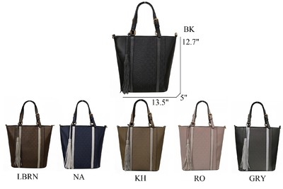 Handbag Embossed With Lg Tassel: $84.99
